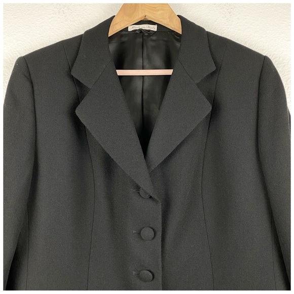 Burberry Black Wool Blazer Size 48 - Picture 4 of 9